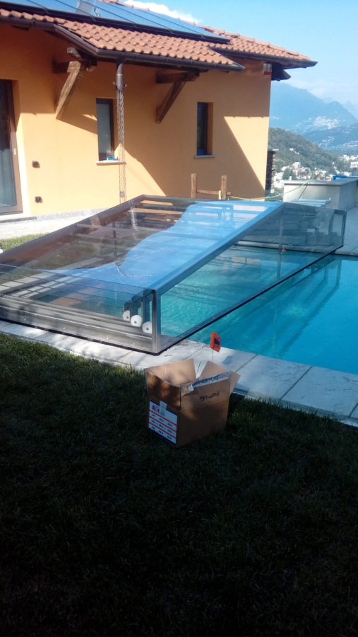 Copri piscina scorrevole