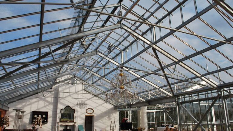 Giardino d’inverno per copertura ristorante